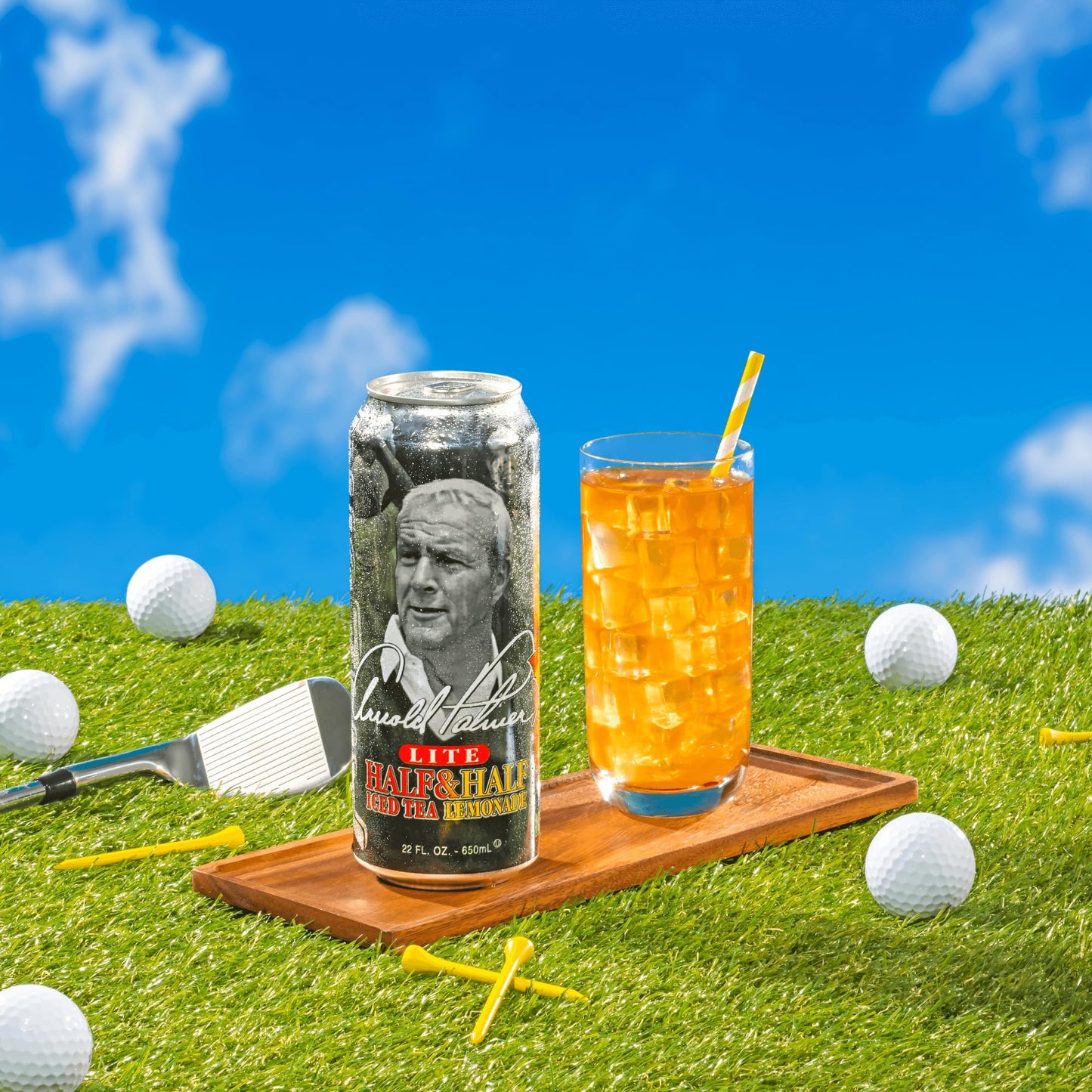 AriZona Arnold Palmer Half and Half - Big Can, 22 Fl Oz (Pack of 12)