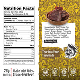 Ripped Beef Jerky - 100% Grass Fed Beef, 20g Protein, Real Ingredients, Gluten Free, No MSG, Made in USA (Pack of 3, Pineapple)