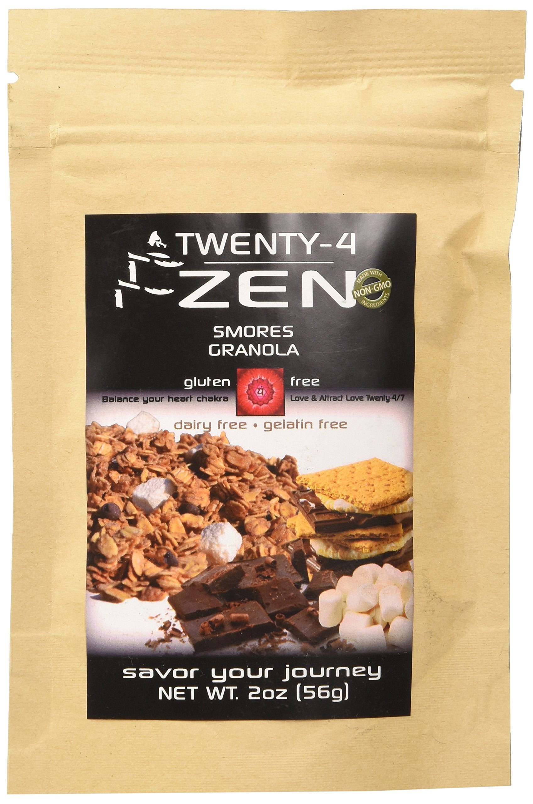 Twenty 4 Zen Smores Granola Gluten Free, 2 Ounce (Pack of 18)