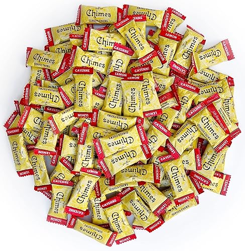 Chimes Cayenne Lemon Ginger Chews Candy, 1-Pound Bag