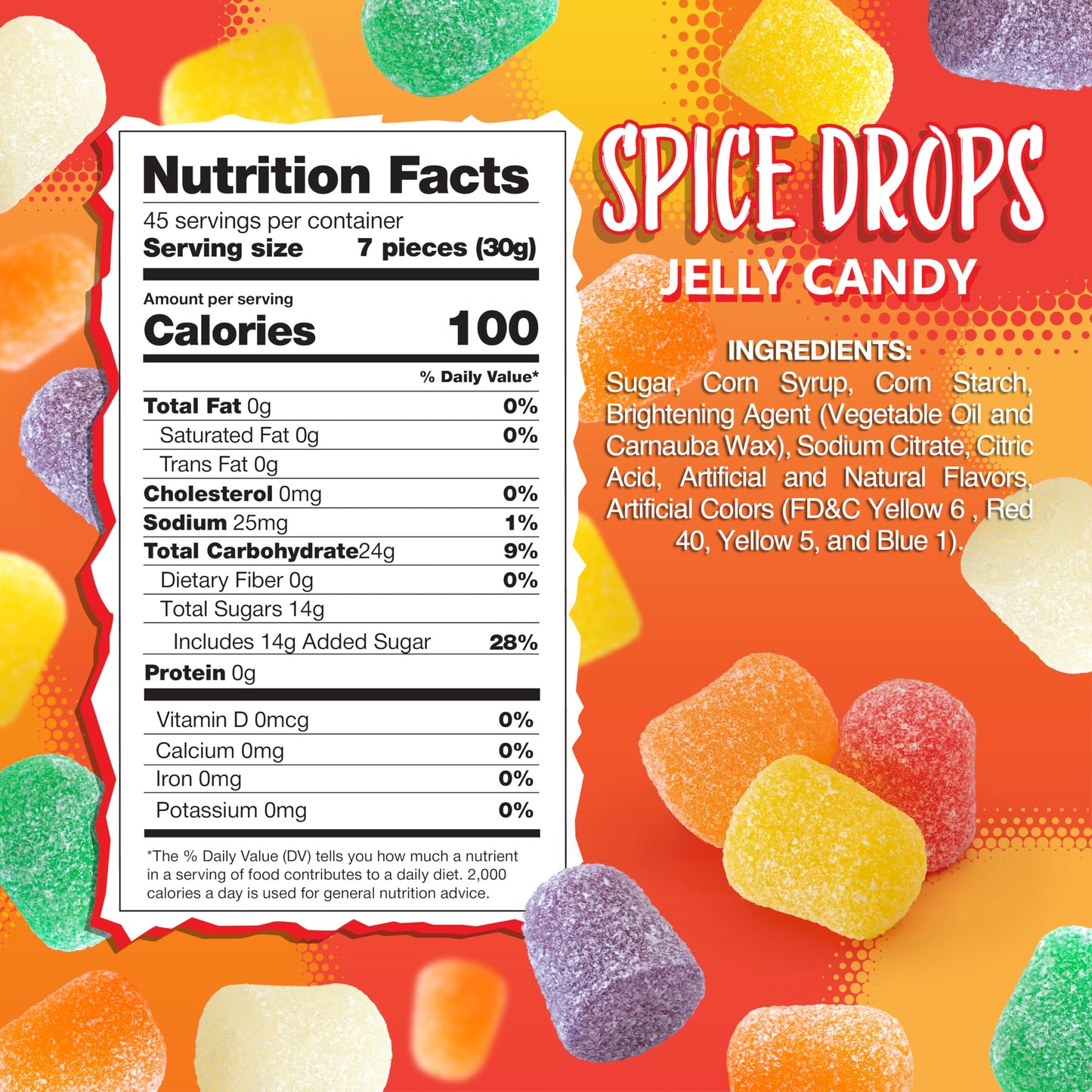 Spice Drops 3 Pound Bag | Spiced Gum Drops Candy | Assorted Flavors Old Fashioned Candy | Cinnamon, Peppermint, Spearmint, Wintergreen, Clove, Anise