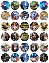 30 x Edible Cupcake Toppers - Galactic Adventure Inspired Collection of Edible Cake Decorations | Uncut Edible on Wafer Sheet