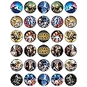 30 x Edible Cupcake Toppers - Galactic Adventure Inspired Collection of Edible Cake Decorations | Uncut Edible on Wafer Sheet