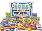RETRO CANDY YUM ~ 1986 40th Birthday Gift Box of Nostalgic Retro Candy Assortment from Childhood for 40 Year Old Man or Woman Born 1986