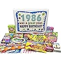 RETRO CANDY YUM ~ 1986 40th Birthday Gift Box of Nostalgic Retro Candy Assortment from Childhood for 40 Year Old Man or Woman Born 1986