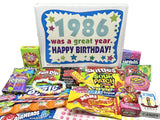 RETRO CANDY YUM ~ 1986 40th Birthday Gift Box of Nostalgic Retro Candy Assortment from Childhood for 40 Year Old Man or Woman Born 1986