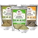 Rosemary, Thyme and Oregano (3-Pack), All Natural, Whole Leaf, Non-GMO, Dried Herb Variety Pack, Use For Seasoning Meats, Sauces, Soups