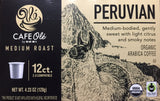CAFE OLÃ‰ Cafe Ole Organics Peruvian Medium Roast Single Serve Coffee Cups