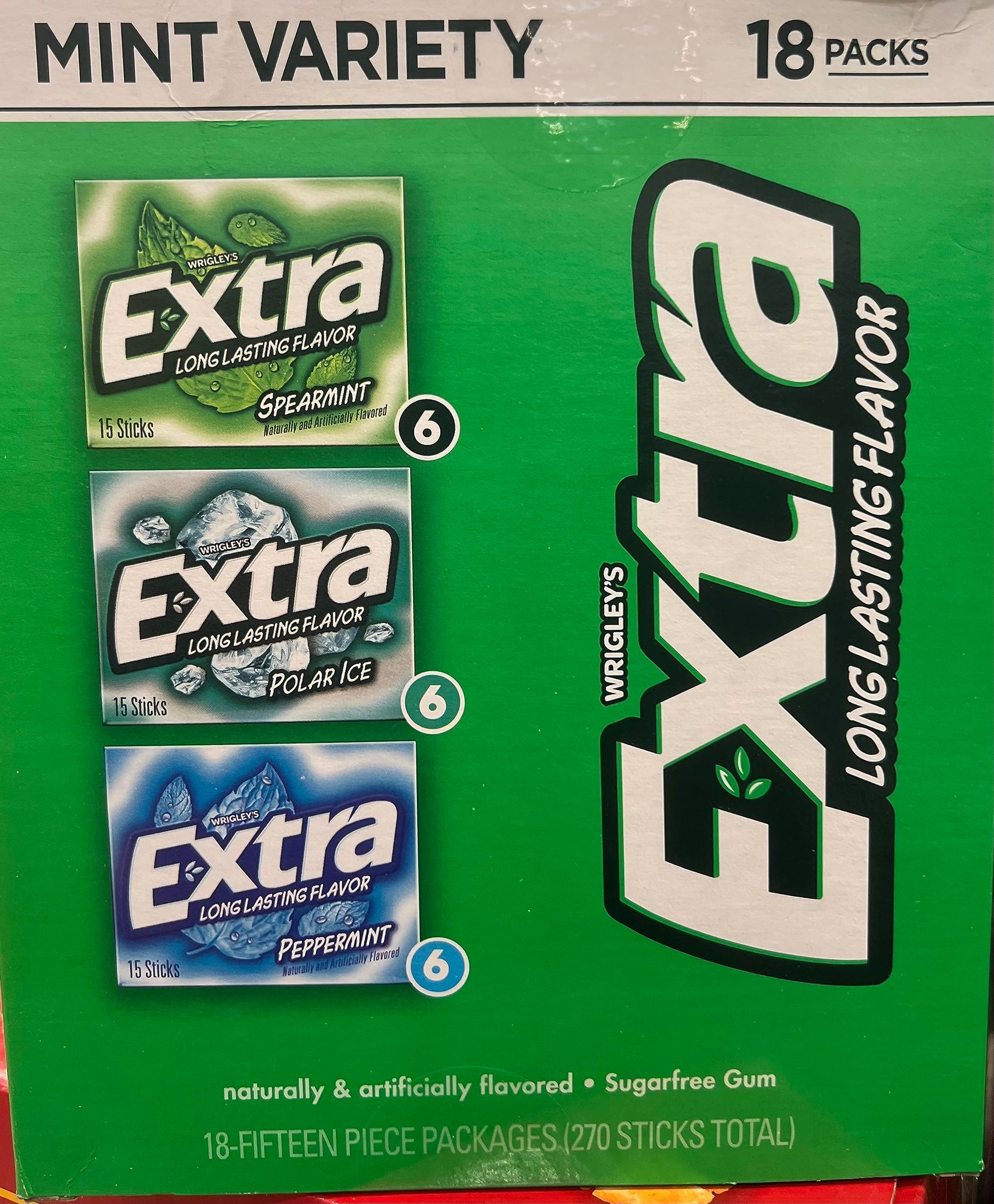 Gummy Mint Variety 18 packs Spearmint/Polar Ice/Peppermint