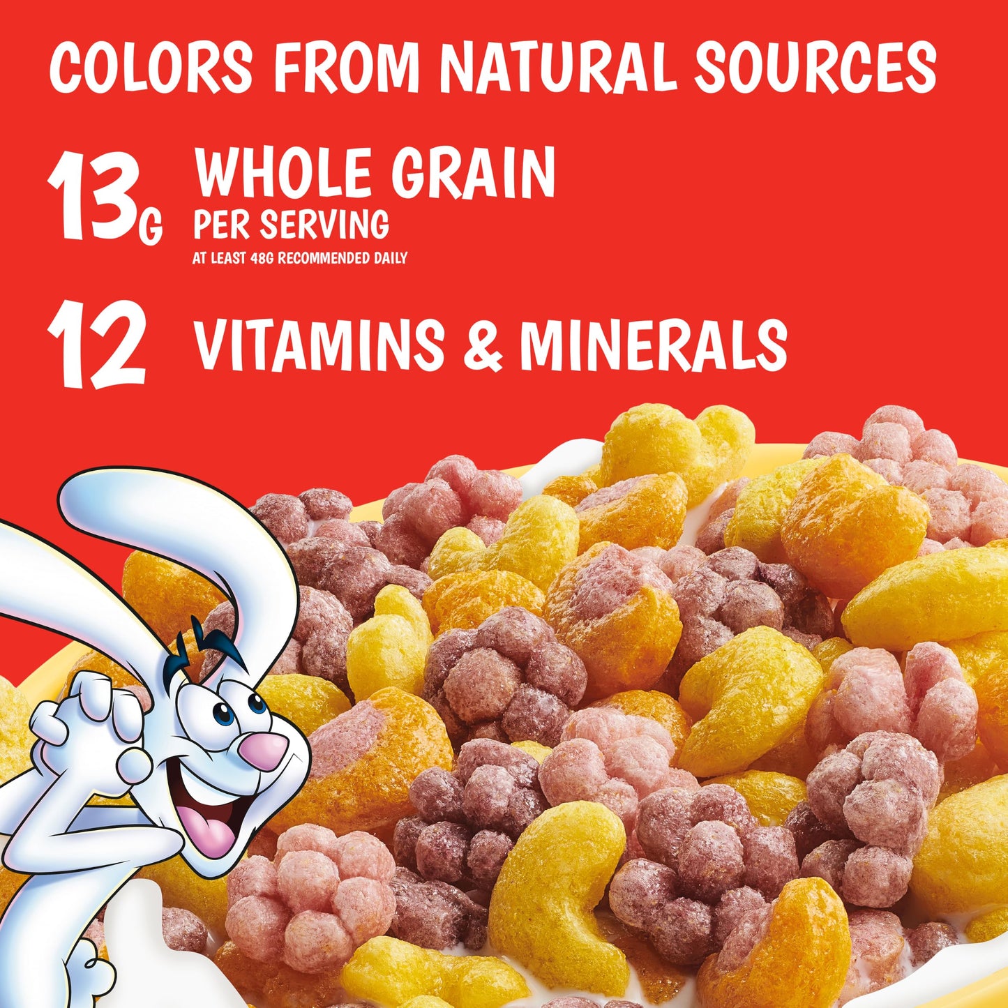 Trix Breakfast Cereal, 6 Fruity Shapes, Made with Whole Grain, Family Size, 16.1 oz