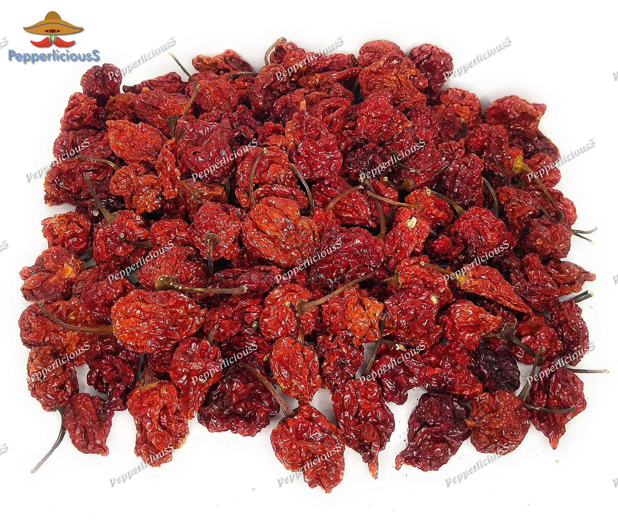 200 Whole Dried Carolina Reaper Chili Pepper Pods