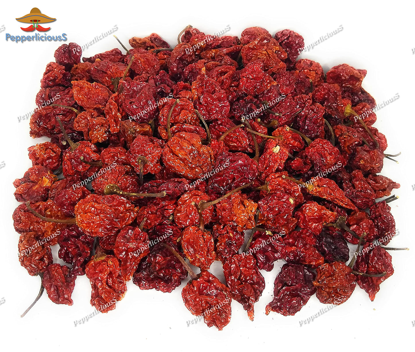 100 Whole Dried Carolina Reaper Chili Pepper Pods