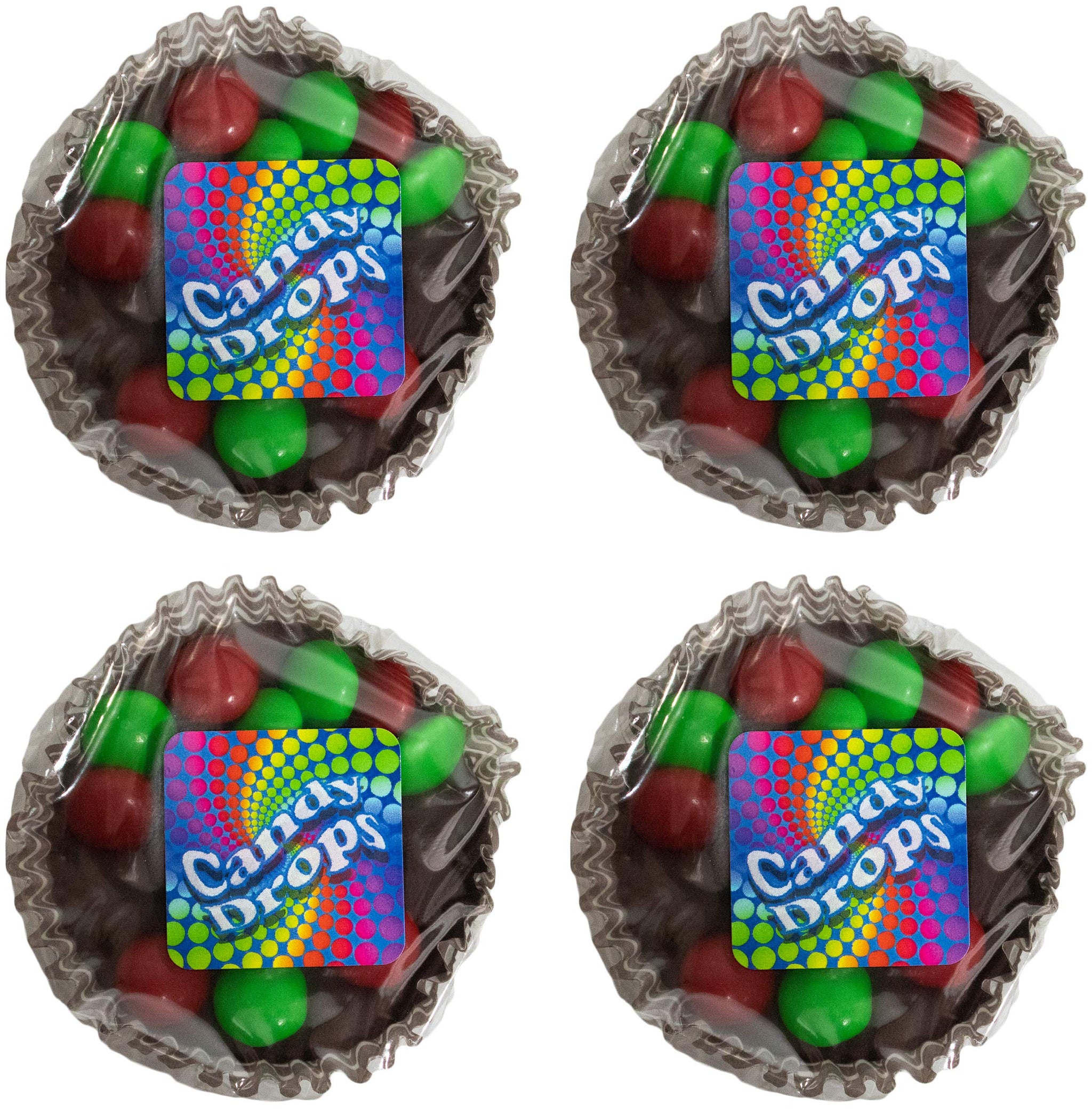 Made in USA 1 lb Artisan Creamy Candy Drop Fudge Cups (Pack of 4)