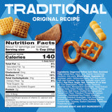 Chex Mix Traditional Original Recipe Snack Mix, Savory Snack Bag, Family Size, 13.5 oz