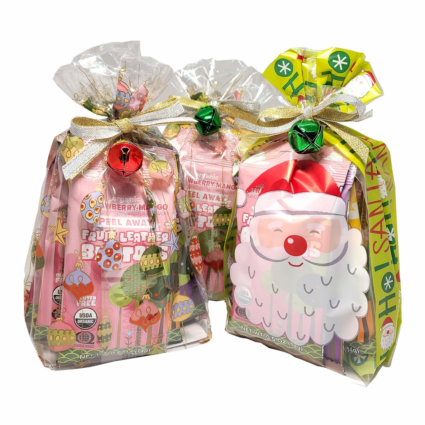 Gift Set of Trader Joe's Organic Fruit Leather Buttons Peel Away Variety Pack 3 Flavors(Mango, Strawberry-Mango, Grape-Mango) 3 Each (9-Piece Set)