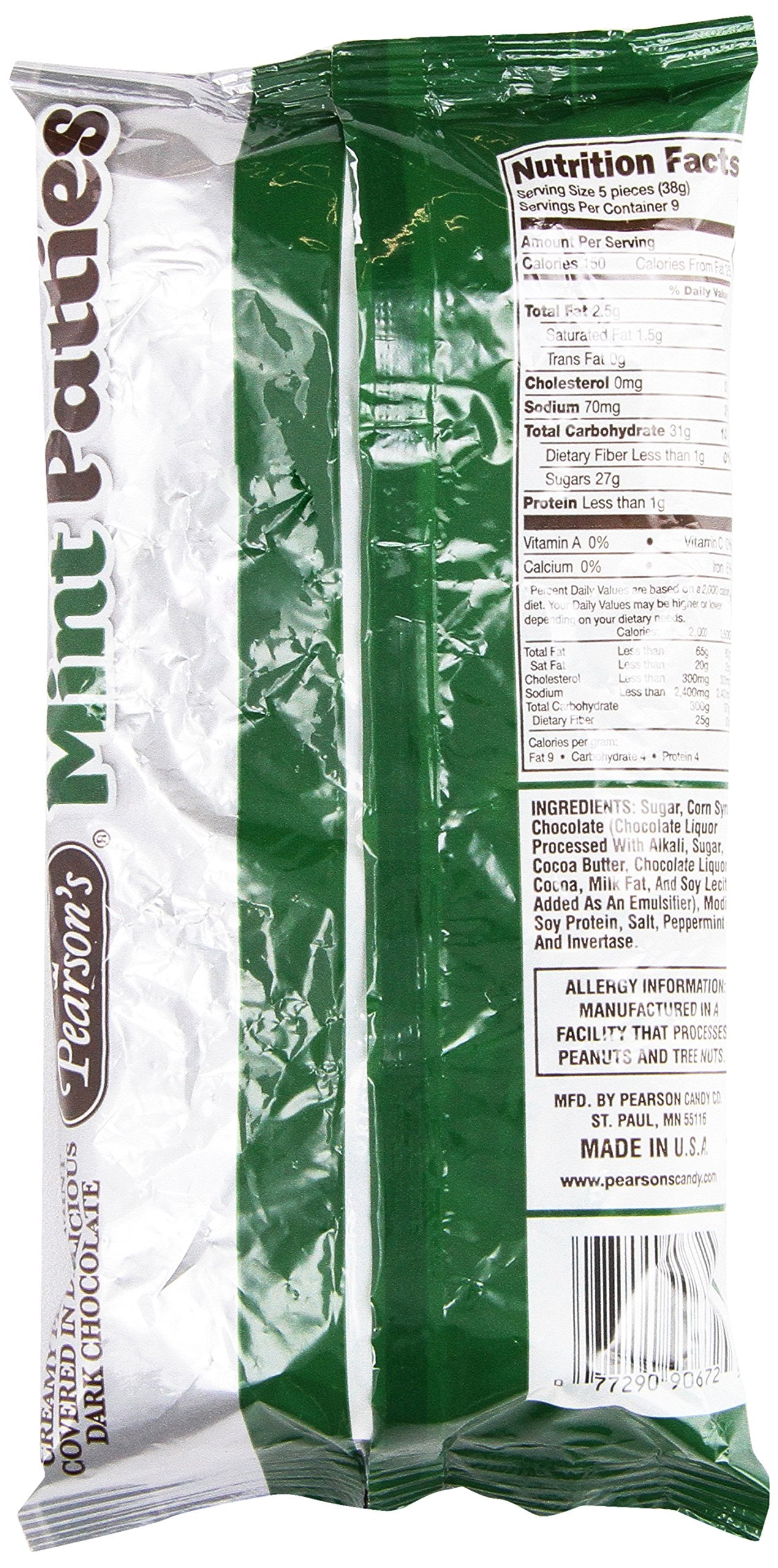 Pearson's Mint Patties with Real Chocolate, 12 oz
