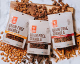 Caveman Foods Grain Free Keto Granola, Cinnamon Crunch Vegan Granola Mix, 7 Ounce Pouch