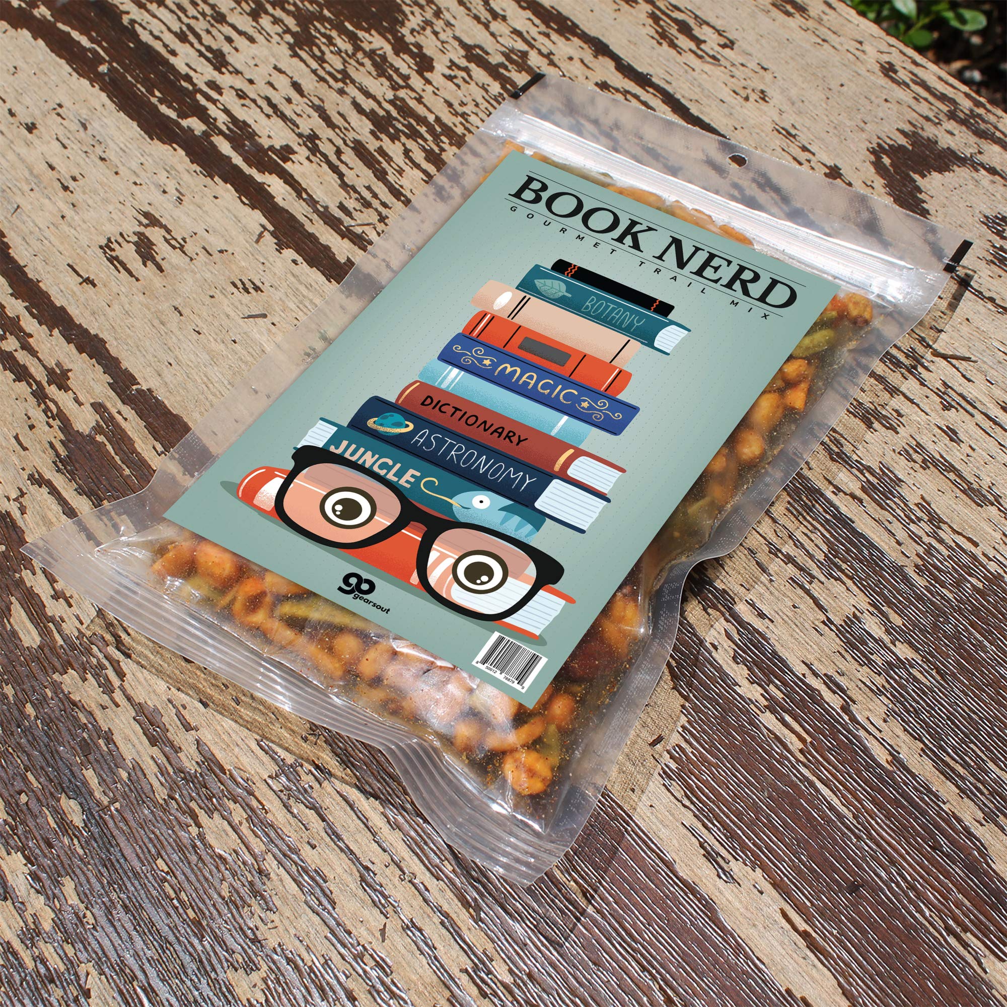 Book Nerd Trail Mix - Funny Spicy Snack Mix for Kids, Teens, and Adults - Book Club Gifts Stocking Stuffer, Made in the USA