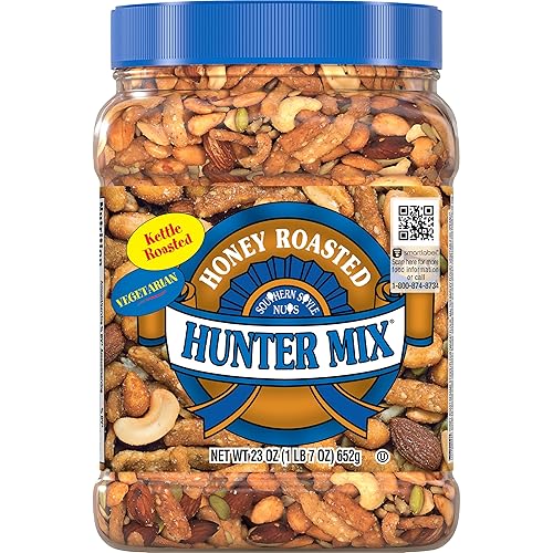 Southern Style Nuts Honey Roasted Hunter Bulk Trail Mix, 23 oz (Pack of 1), Honey Roasted Sesame Sticks & Peanuts, Sunflower Kernels, Almonds, Cashews