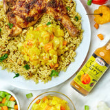 Grace Caribbean Curry Scotch Bonnet Hot Pepper Sauce 4.8oz - 2 Pack - Authentic Jamaican Scotch Bonnet Pepper Sauce with Caribbean Curry Spices