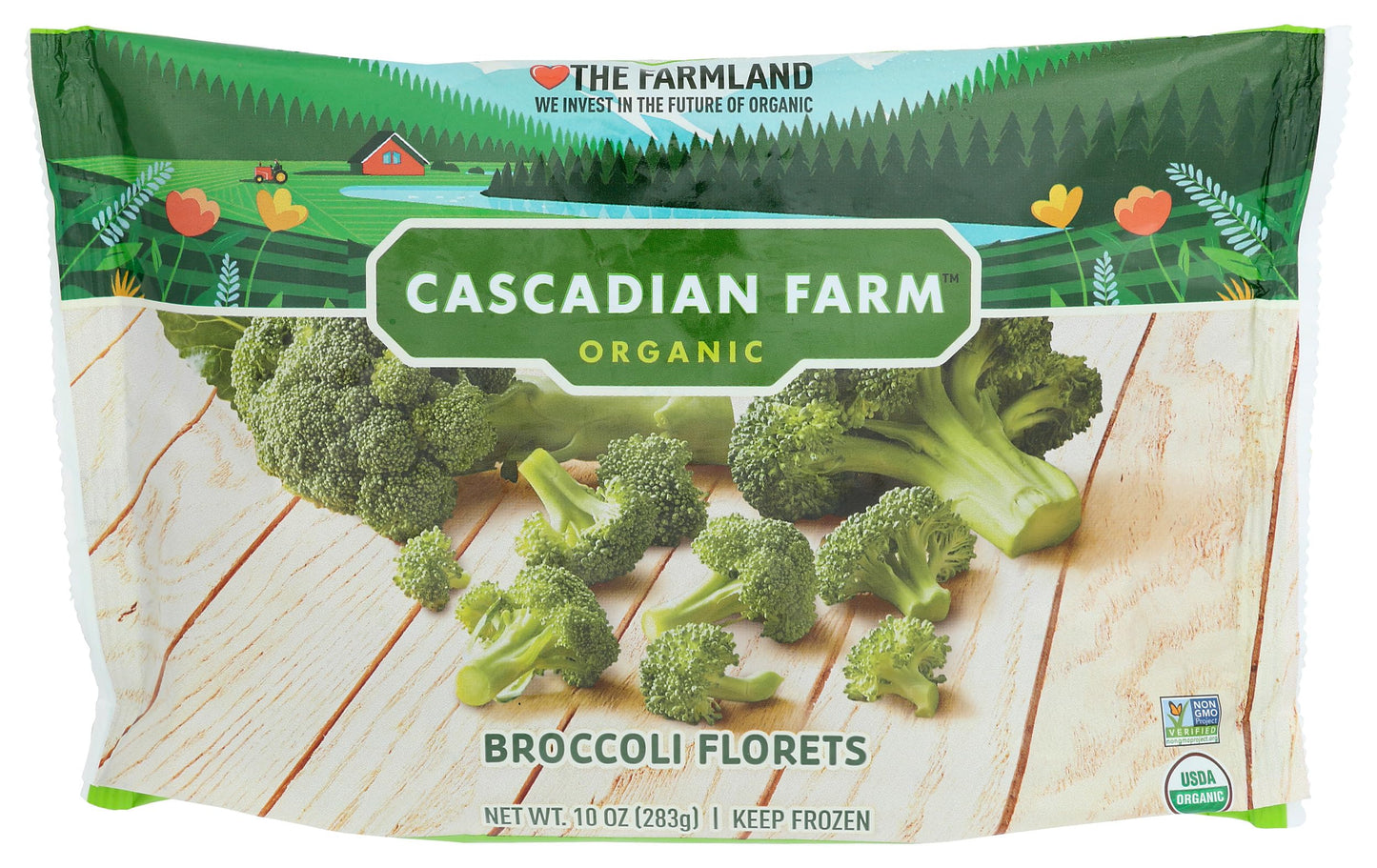 Cascadian Farm, Broccoli Florets Organic, 10 Ounce