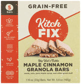 Kitchfix, Granola Bars Grain Free Maple Cinnamon, 5.8 Ounce