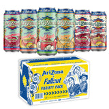 AriZona x Fallout Green Tea Energy Drink, Variety Pack - 6 Flavors, 15 fl oz (Pack of 12) - 190mg Caffeine per Can