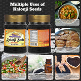 Rani Kalonji (Black Seed, Nigella Sativa, Black Cumin) Seeds 3oz (85g) PET Jar ~ All Natural | Gluten Friendly | NON-GMO | Kosher | Vegan | Indian