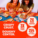 Banza Plain Crust Frozen Pizza from Chickpeas - High Protein, Gluten Free, Lower Carb Vegan Pizza Crust - 2 Pack, 13.4oz