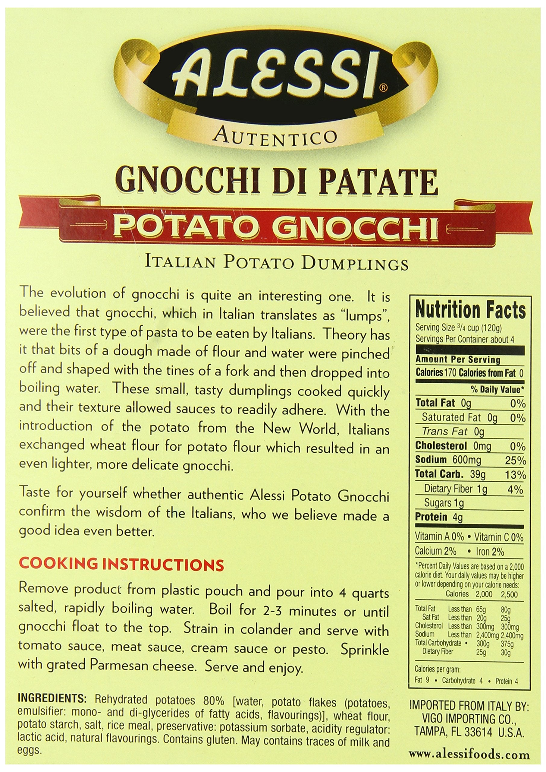 Alessi Pasta Gnocchi di Patate, 16-ounces (Pack of6)