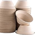 Avant Grub Mini Restaurant-Grade, Small 8 oz Bowls Bulk 100Pk. Great for Ice Cream, Chili or Soup. Disposable, Compostable Bowls are Allergen-Free