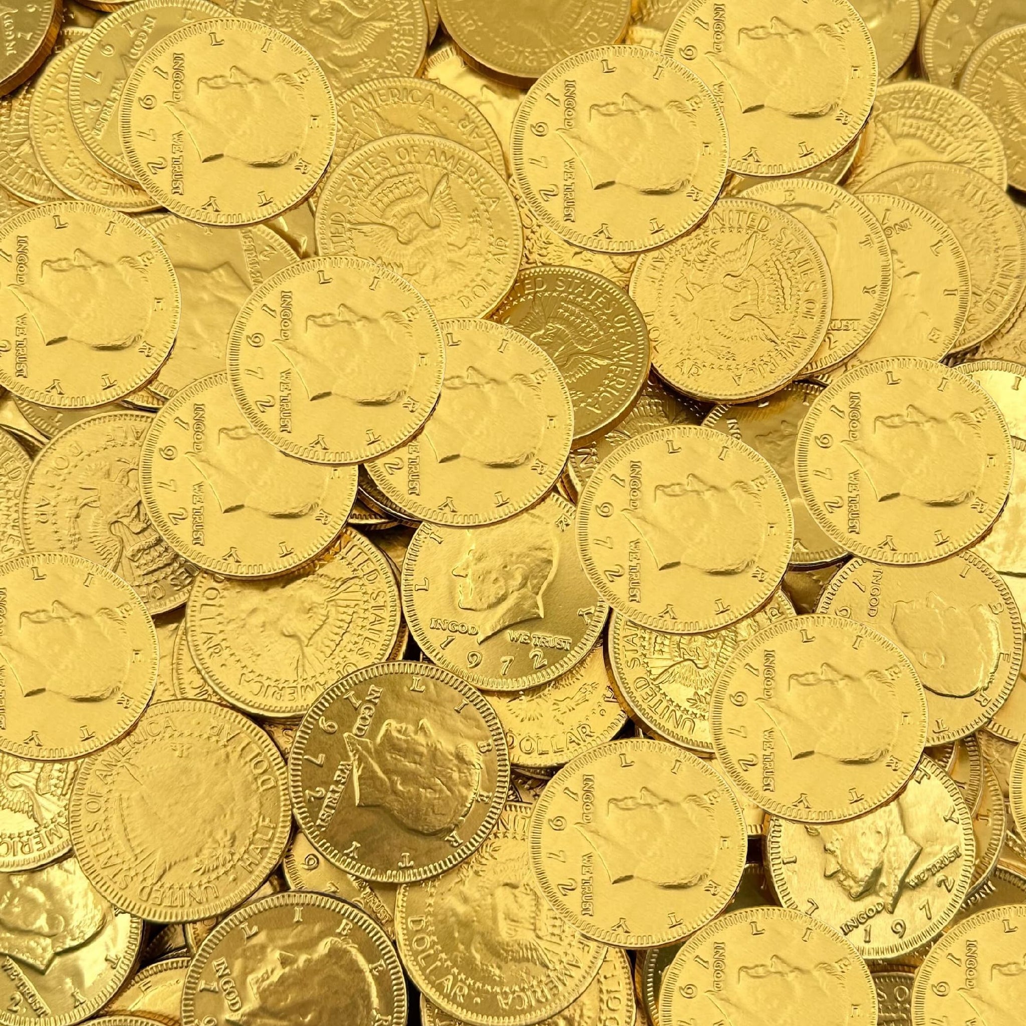 Chocolate Coins | 2 Pound Bag | Gold Coins Chocolate | Individually Wrapped Pirate Coin Candy | Bulk Gold Candy for Goodie Bags, Parties & Holiday