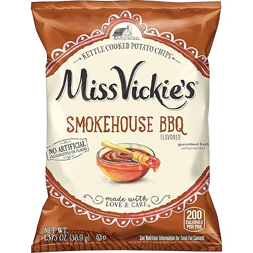 Miss Vickie's Flavored Potato Chips, Smokehouse BBQ, 28 Count