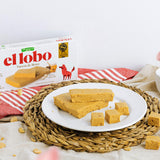 El Lobo Turron Alicante & Jijona Variety Pack, Spanish Hard & Soft Almond Nougat - Traditional Crunchy & Creamy Turrone From Spain, Gluten Free, 2