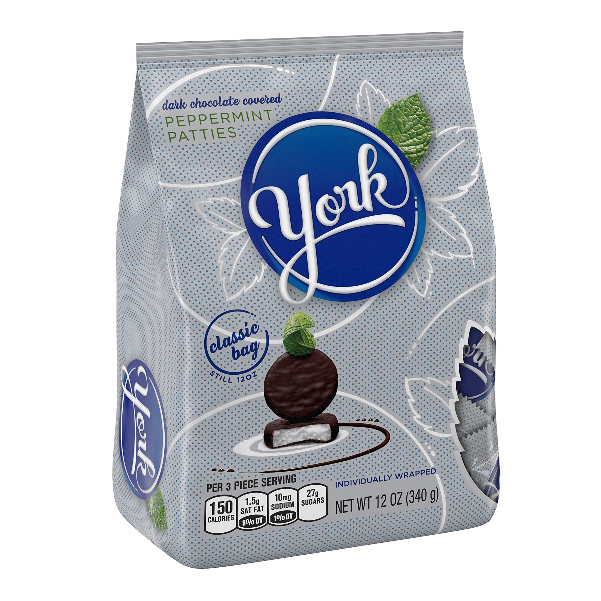 York, Peppermint Patties, Dark Chocolate Covered, Classic Bag