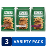 Tate's Bake Shop Variety Pack, Oatmeal Raisin , Chocolate Chip & Chocolate Chip Walnut, 3 - 7 oz Bags