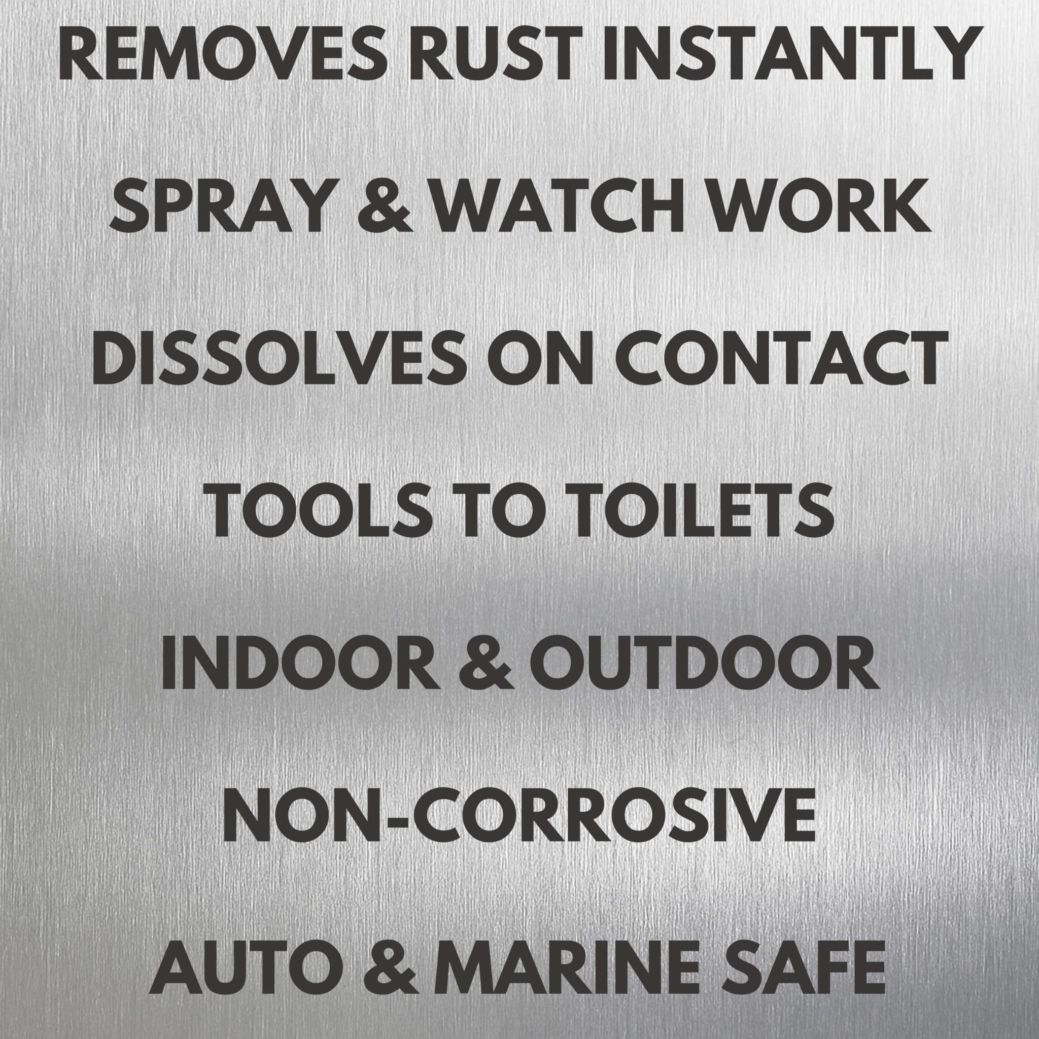 Wash Safe™ GETS RUST OFF | Non-Corrosive, Non-Bleach Rust & Hard Water Stain Remover | Water-Based, Fast-Acting Formula for Metal, Concrete, Tools