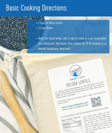 CLEAR CREEK Black Lentils | Caviar or Beluga Lentils| 18 lbs | Non-GMO | Kosher | Premium Quality | Versatile | Ideal for Healthy Cooking