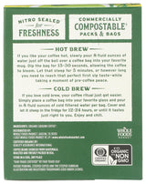 Whole Foods Market, Organic Steeped Coffee, Dark Roast, Notes of Fudge and Molasses, Single Serve Bags, 10 Count