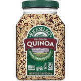 RiceSelect Tri-Color Quinoa, Premium Blend of White, Red and Black Quinoa Seeds, Gluten-Free, Kosher, Non-GMO, Good Source of Fiber and Protein, 22oz Jar (Pack of 1)