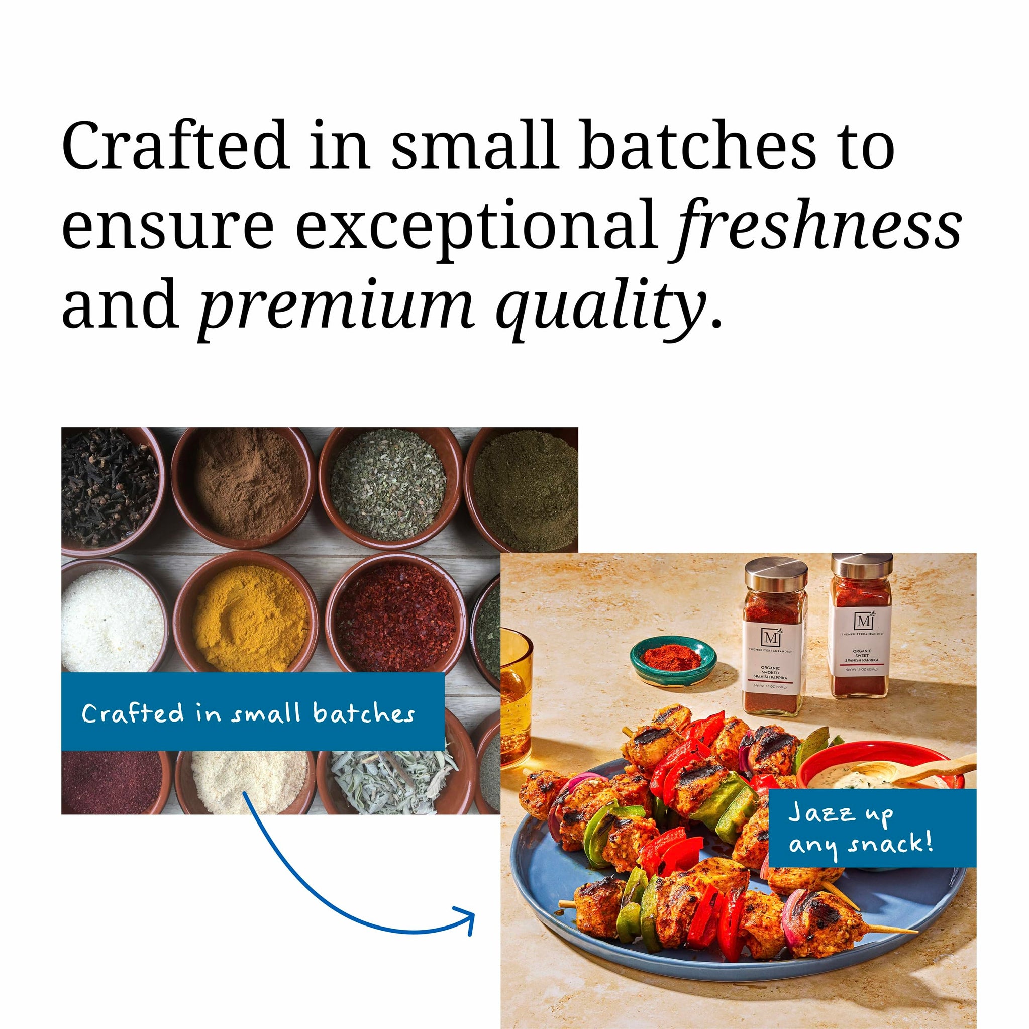The Mediterranean Dish Smoked Spanish Paprika - Bold, Smoky, Subtly Spicy Powder for Cooking and Grilling - Gourmet Chef Essential - Organic Old World