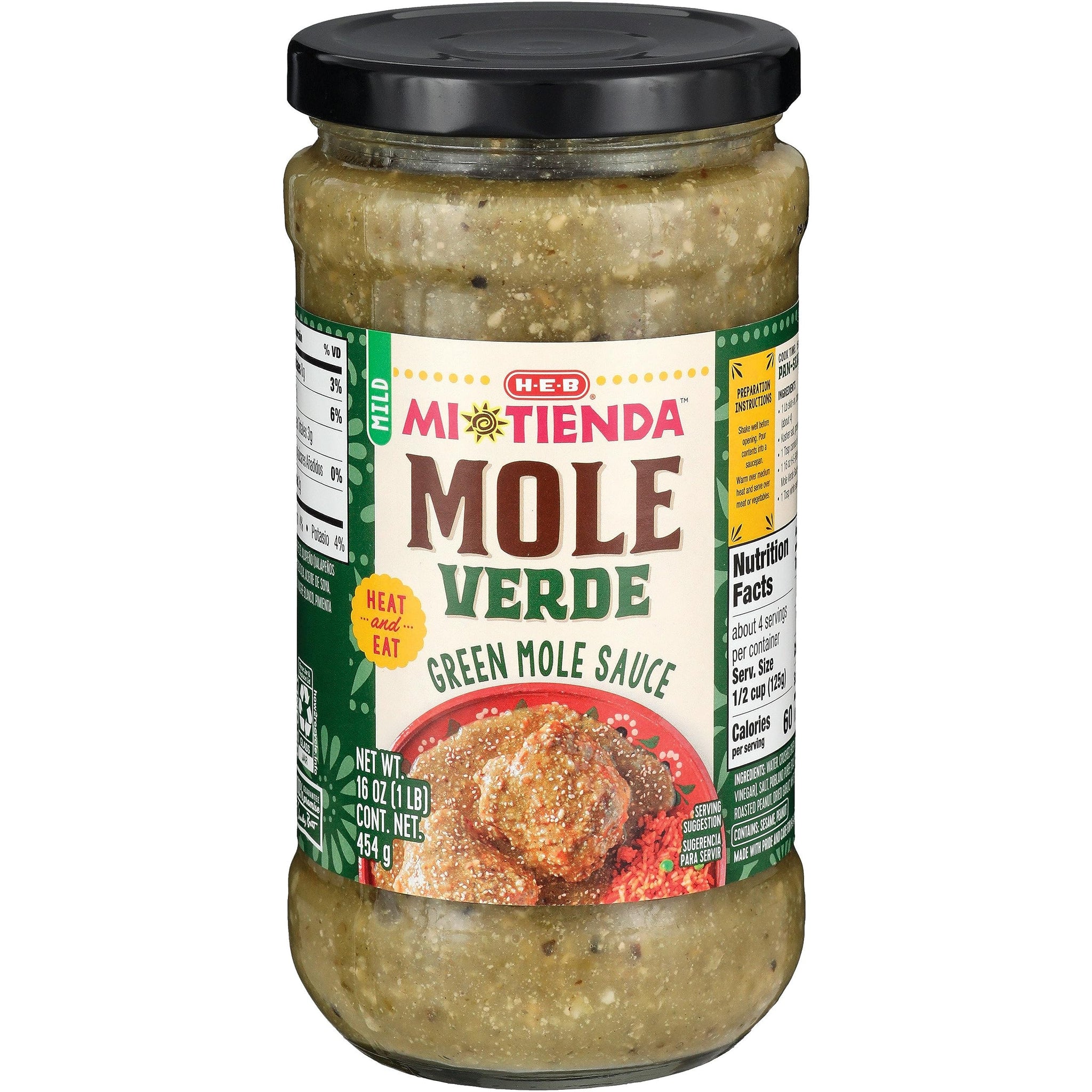 HEB Mi Tienda Mole Sauce 16 oz (Pack of 2) (Mole Verde)