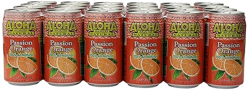 Aloha Maid Juice, Passion Orange, 11.5 Fl Oz (Pack of 24)