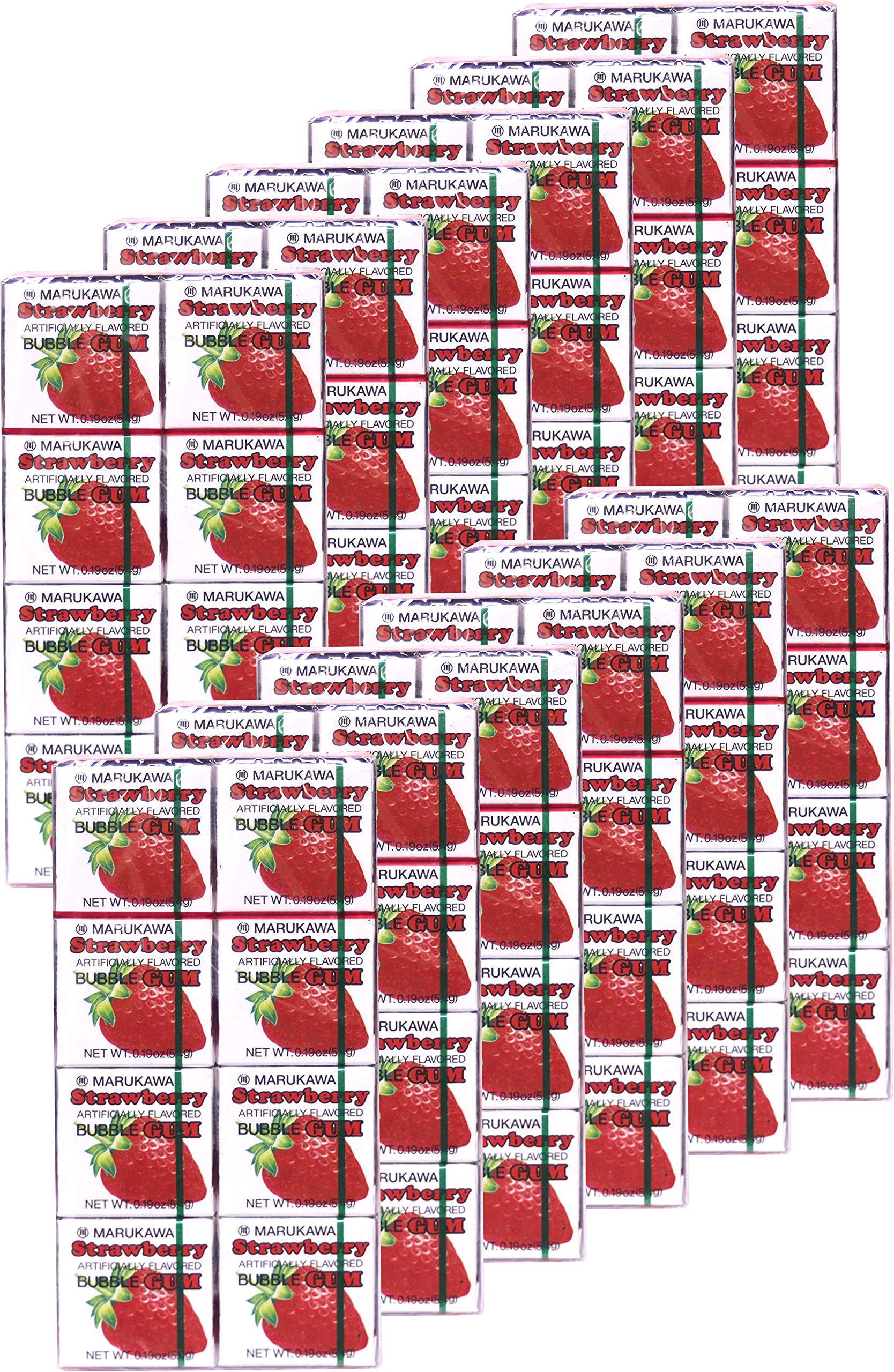 Marukawa Bubble Gum Strawberry 1.52oz (12 Pack)