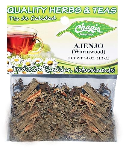 6 PIECES CHAPIS AJENJO NATURAL HERBS HIERBAS Net Wt. 3/4 oz. (21 g)