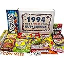 RETRO CANDY YUM 1994 32nd Birthday Nostalgic Candy Gift Basket Box 90s Assortment from Childhood Memories for 32 Year Old Woman or Man Born 1994 JR