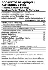 Dulzura Borincana Sesame Seeds with Honey & Almonds 6 oz [170 g]