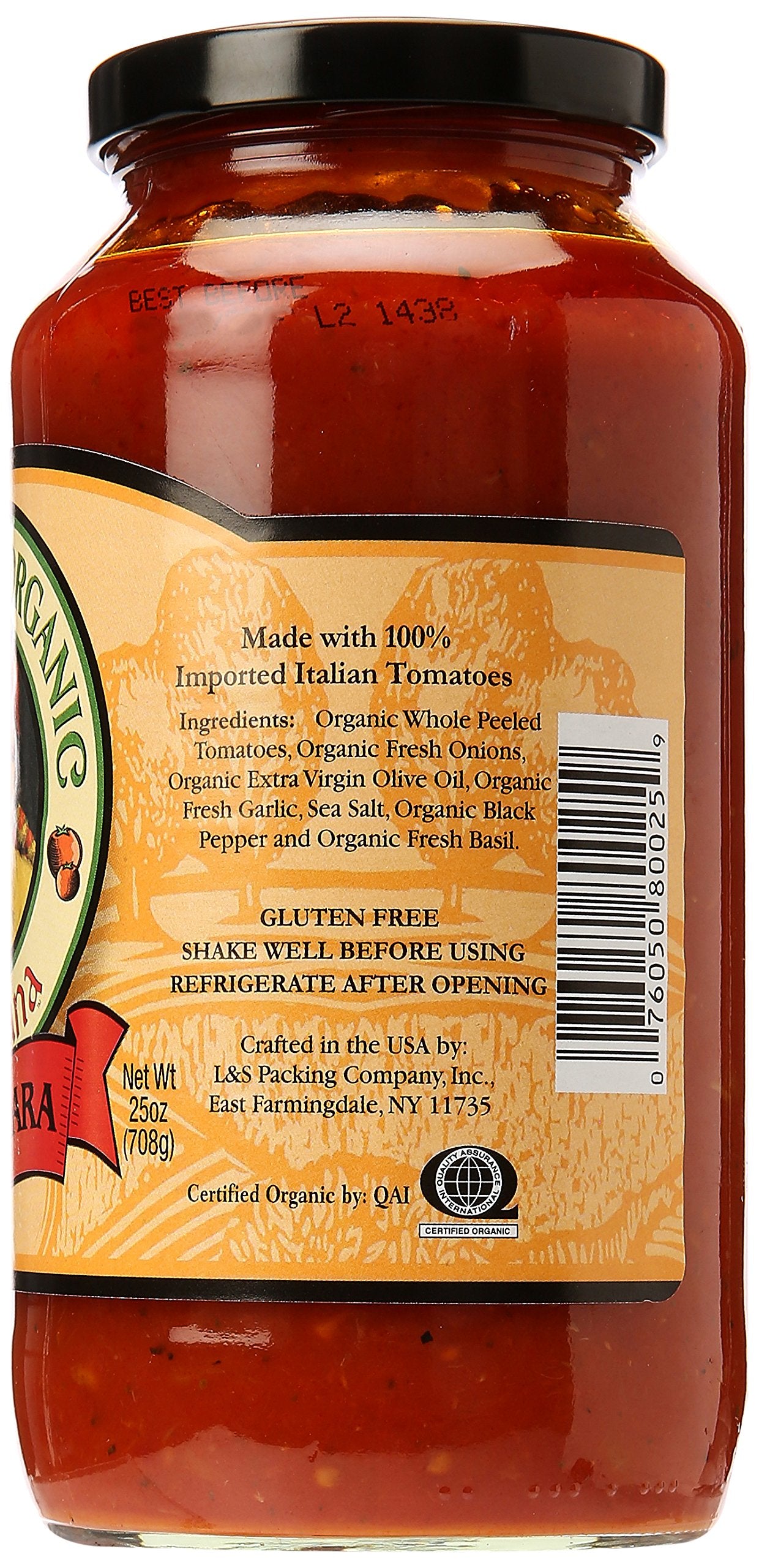 Paesana Organic Marinara, 25 oz