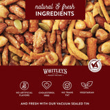 Whitley’s 'Whit's Party Mix' - Sweet & Spicy Snack Mix, Sesame Sticks, Corn Nuts, Cajun Sticks & Nuts (18 Ounce Tin)