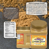 Rani Coriander Ground Powder (Indian Dhania) Spice 14oz (400g) PET Jar ~ All Natural | Salt-Free | Vegan | No Colors | Gluten Friendly | NON-GMO |